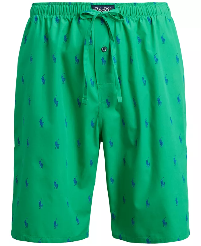 

Мужские плетеные шорты для сна Polo Ralph Lauren, зеленый