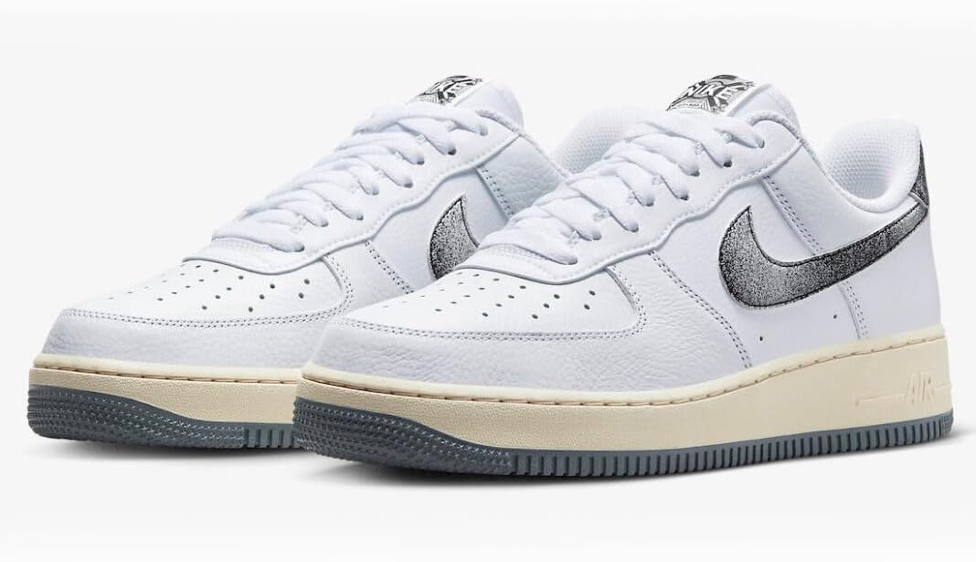 Мужские кроссовки Nike Air Force 1, белый/серый — фото 2