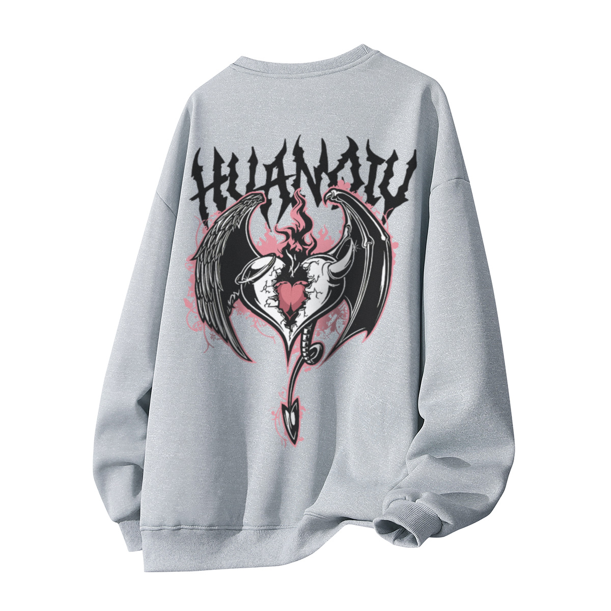 

Свитшот Unisex Crew Neck Moderate Heavyweight HUANQIU, светло-серый