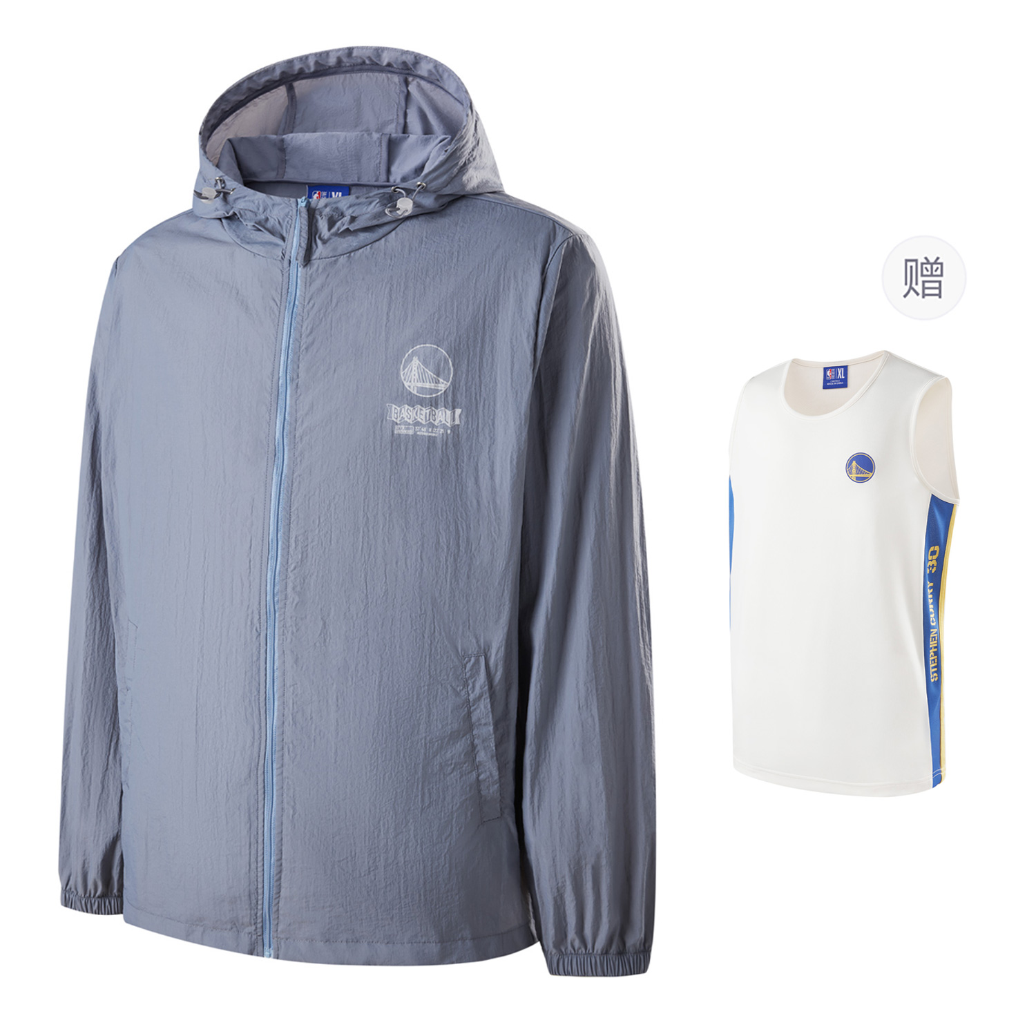 

NBA Куртка Golden State Warriors, Blue Gray (Comes with Warrior Tank Top)