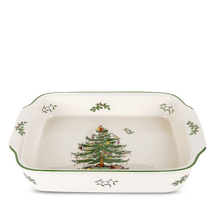 

Блюдо Spode Christmas Tree прямоугольное с ручкой, зеленый