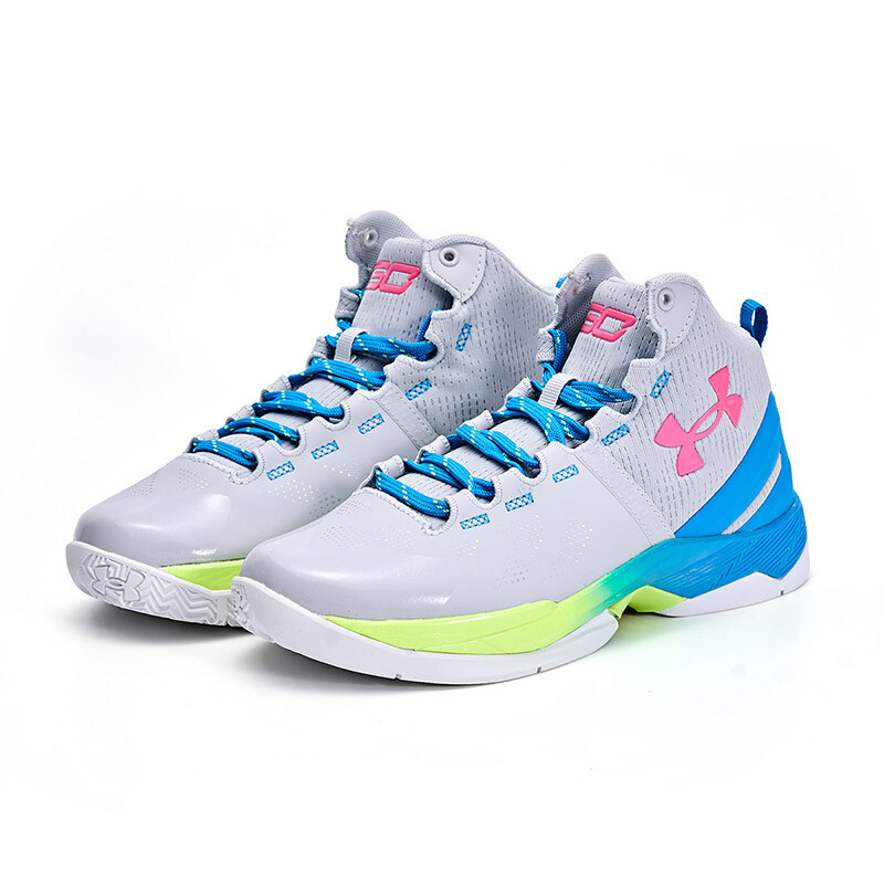 Баскетбольные кроссовки Curry 2 Kids GS High-top Grey Under Armour, серый — фото 2