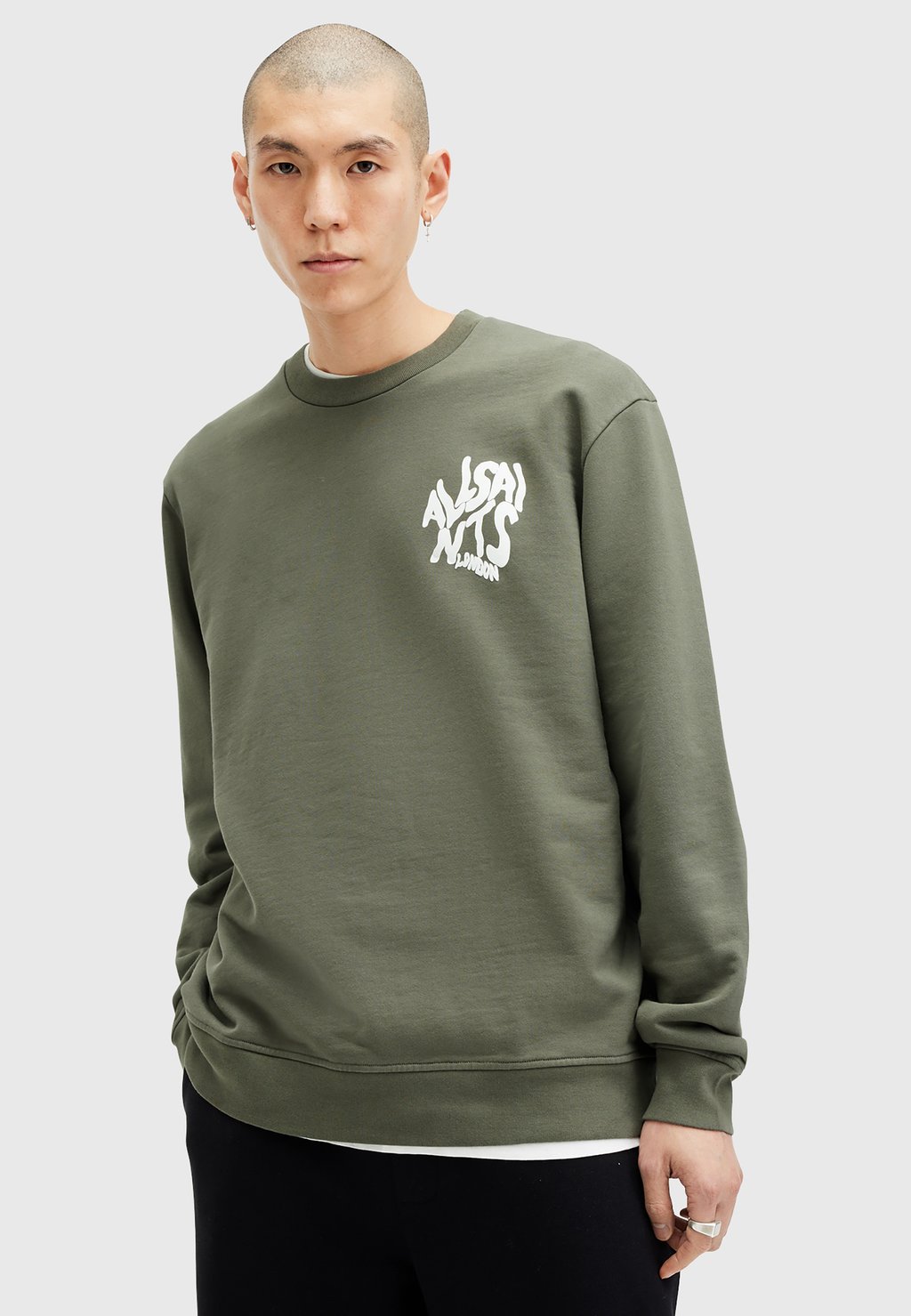 

Толстовка CREW AllSaints, зеленый