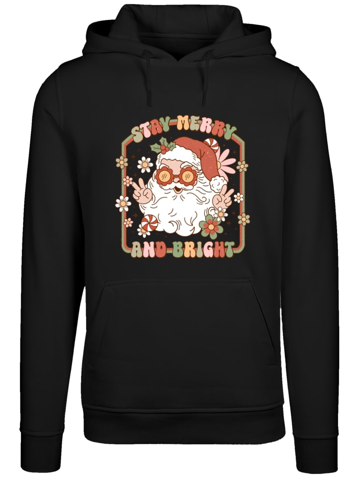 

Пуловер F4NT4STIC Hoodie Stay Merry And Bright Hippie Santa, черный