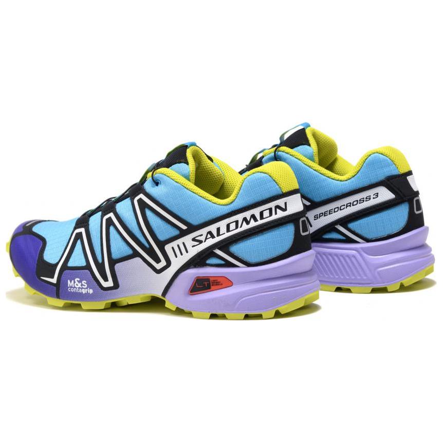Speedcross 3 нескользящие износостойкие низкие кроссовки Outdoor Unisex Blue Purple SALOMON, синий фиолетовый — фото 4