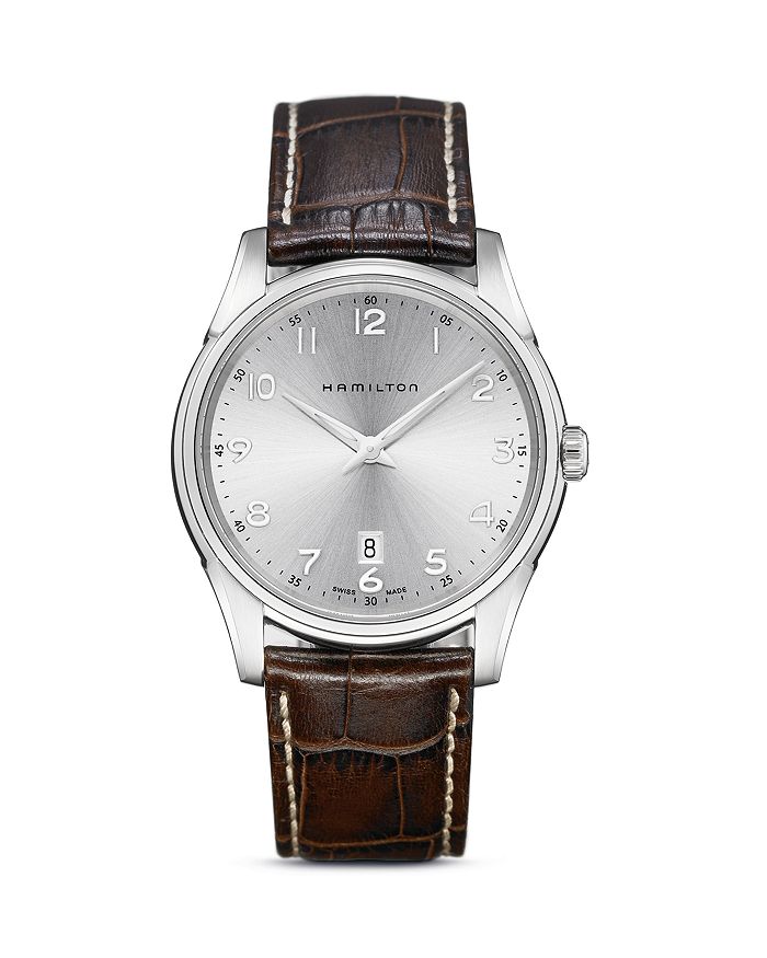 

Jazzmaster Thinline Quartz Watch, 42mm Hamilton, коричневый