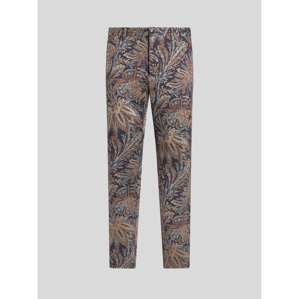 

БРЮКИ ИЗ ЖАККАРДОВОГО ДЖЕРСИ ETRO, синий
