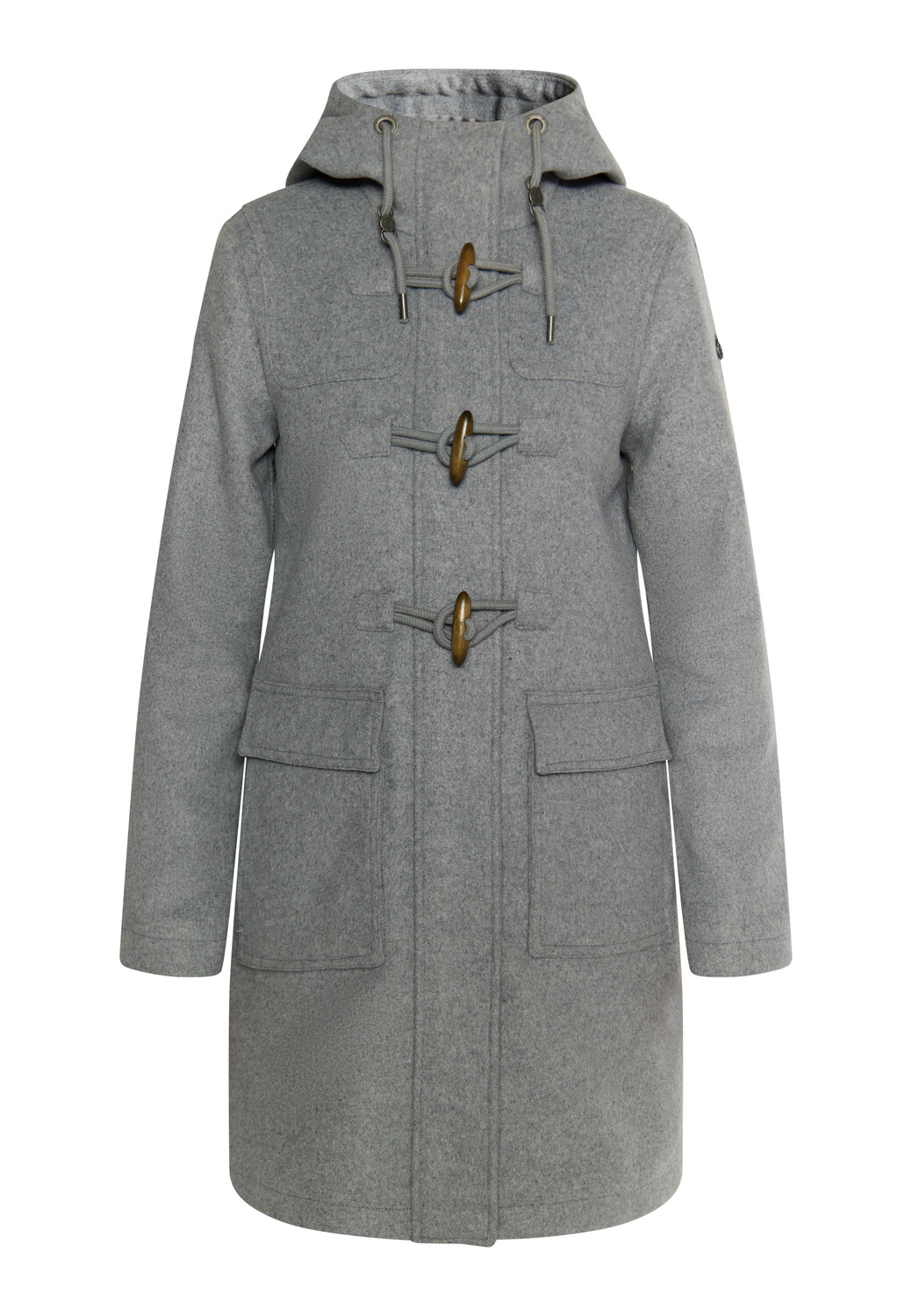 

Куртка DreiMaster Dufflecoat Aus Wollgemisch, цвет Grau Melange