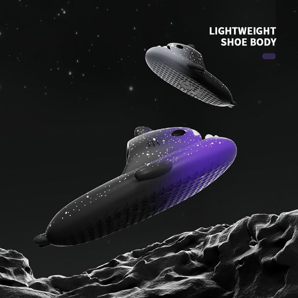 Шлепанцы Zureto Spotted Starlight Shark - противоскользящие, быстро сохнущие сандалии - унисекс, фиолетовый — фото 4