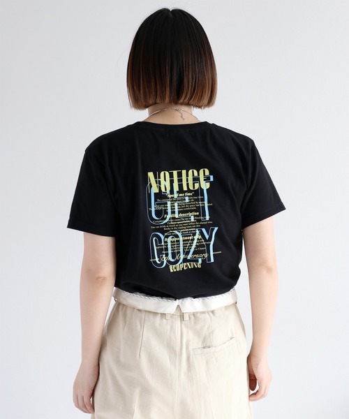 

Футболка с коротким рукавом, принт на спине Cepo, черный