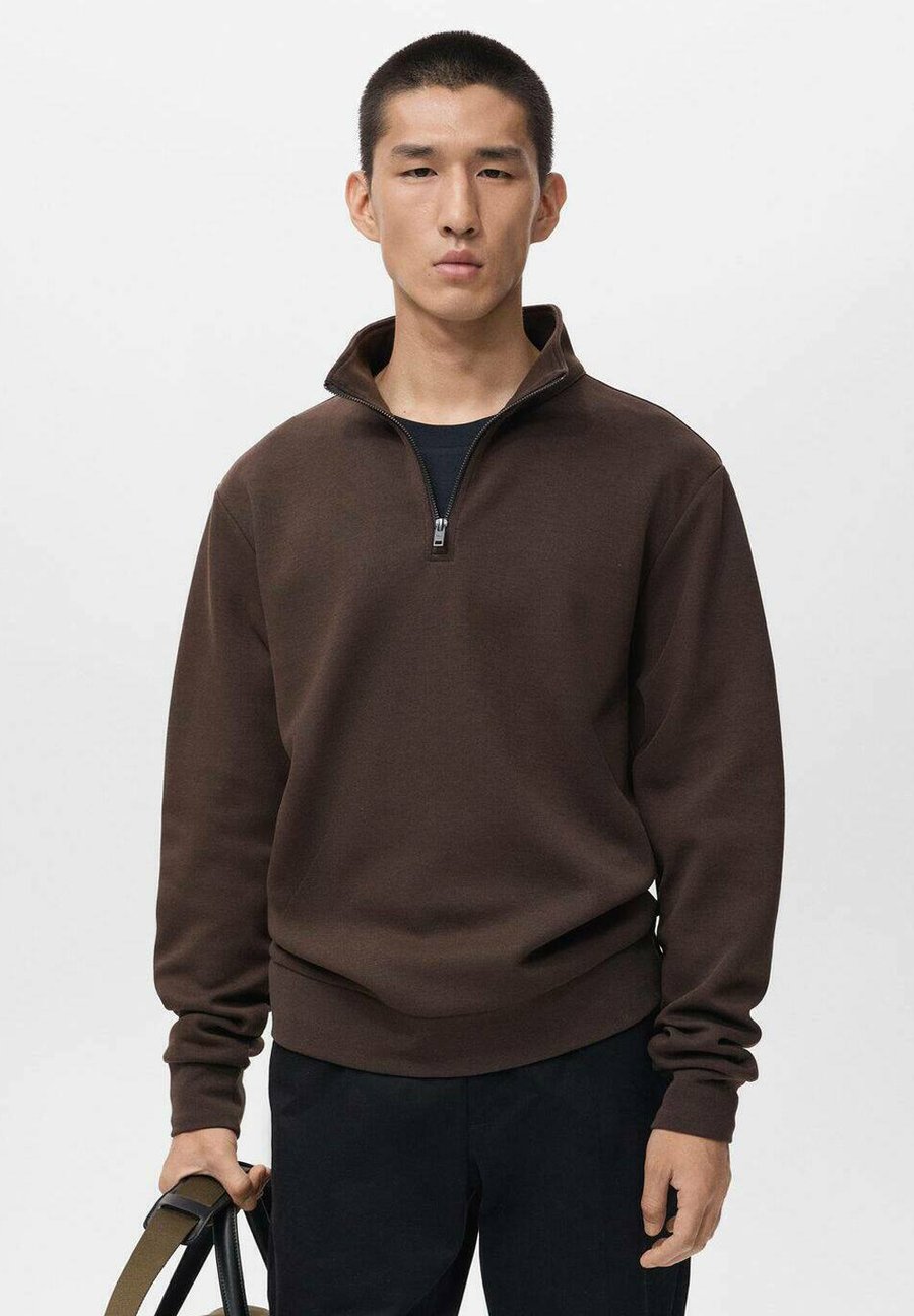 

Толстовка Mango REGULAR-FIT WITH ZIP, Brown