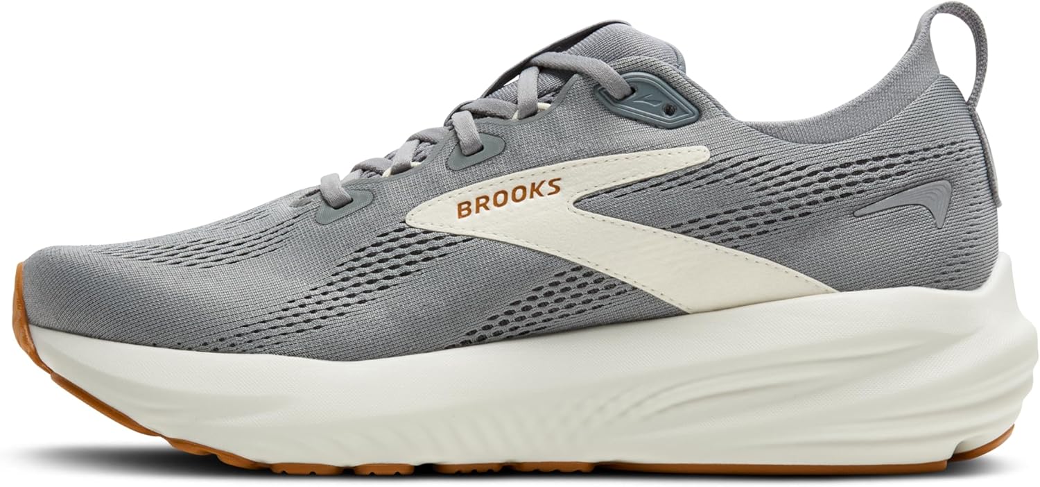 Мужские кроссовки Brooks Glycerin 22 нейтральной амортизации, серый — фото 3