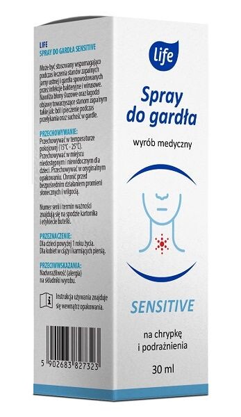 

Спрей для полости рта Life Spray Do Gardła Sensitive, 30 мл