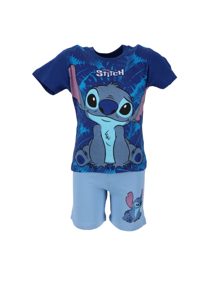 

Lilo & Stitch Дышащая пижама с коротким рукавом «Лило и Стич Шортама» темно-синего цвета
