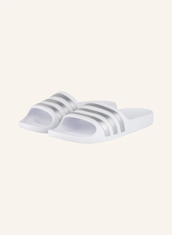 Мюли adilette aqua Adidas, белый