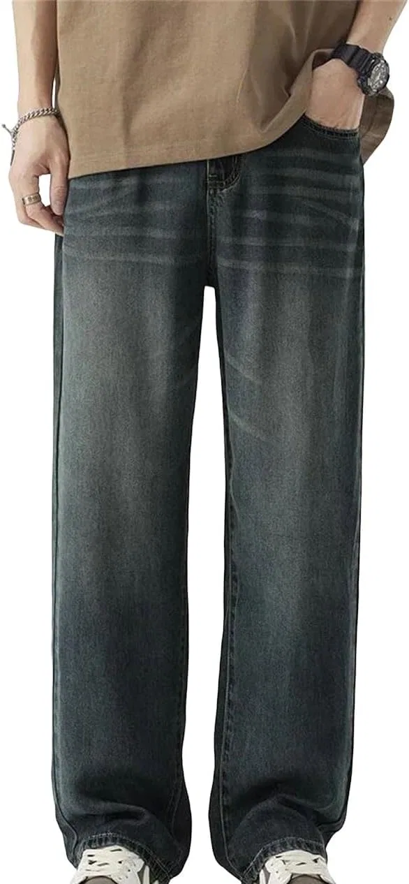 Джинсы свободные джинсовые брюки, Gray