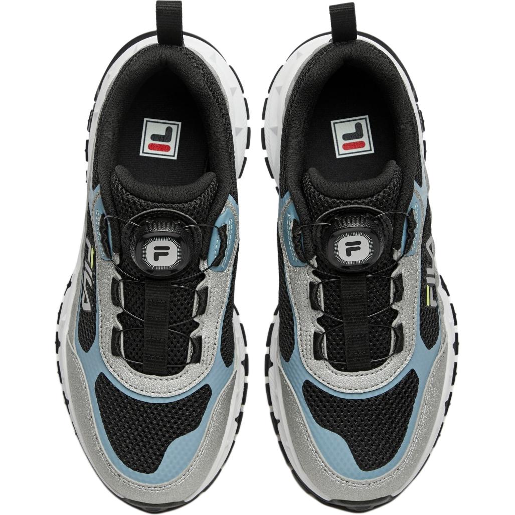 FILA KIDS Легкие амортизационные Performance FPH кроссовки Low top для детей на открытом воздухе Black/Space Silver — фото 4