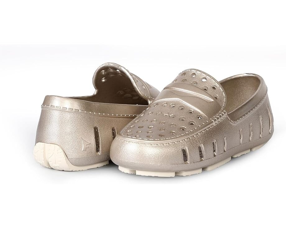 

Лоферы Floafers Kids Prodigy Driver Metallic, цвет White Gold/Cream