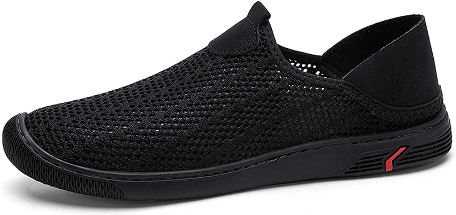 

Мужские повседневные сетчатые кроссовки для прогулок, дышащие, легкие, для улицы и вождения Generic, черный