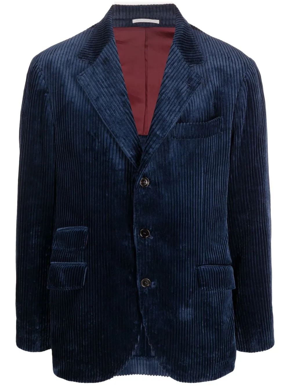 

Вельветовый пиджак Brunello Cucinelli, синий