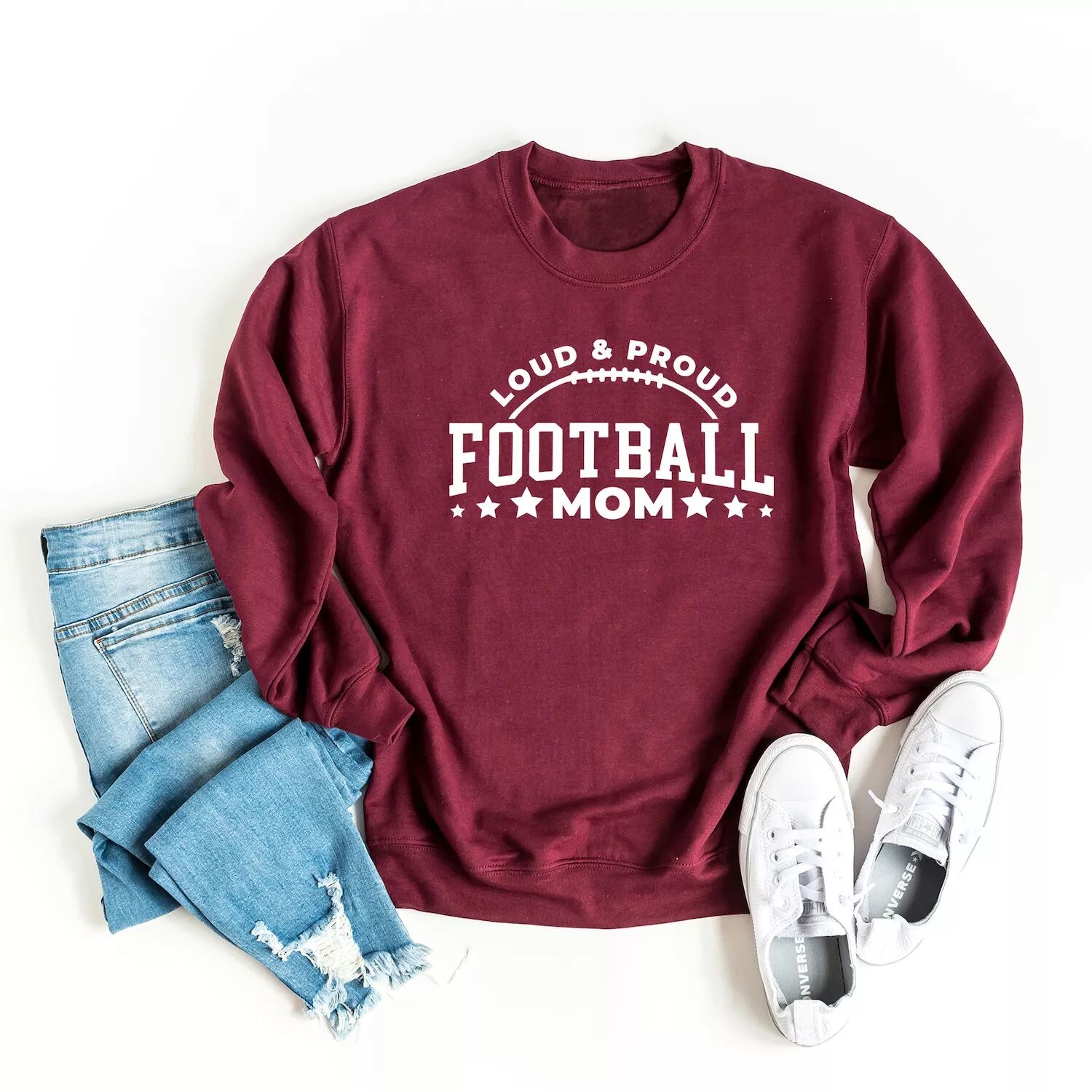 

Толстовка Proud Football Mom Simply Sage Market