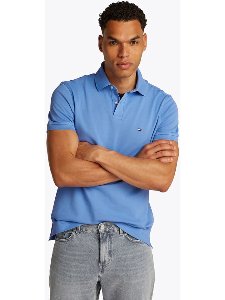 

Футболка поло Tommy Hilfiger, светло-синий