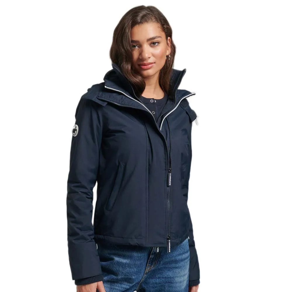 

Куртка Superdry Pop Zip Hood Arctic Windcheater, синий