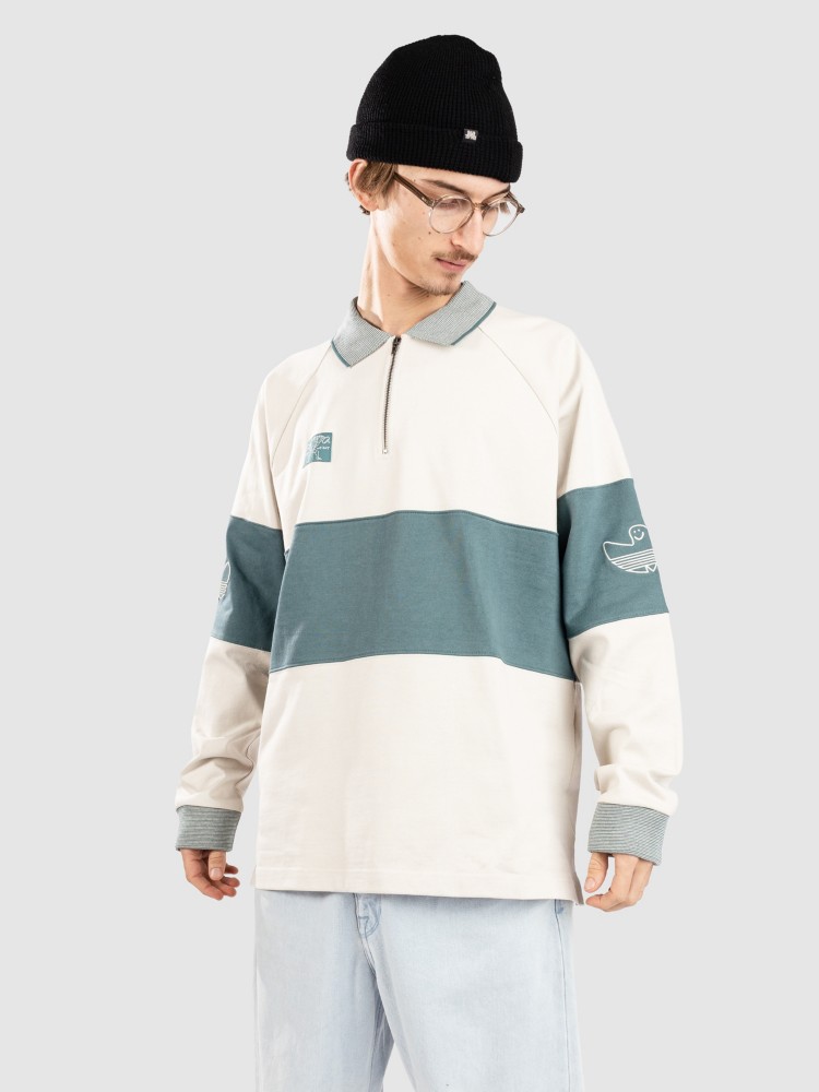 

Лонгслив adidas Skateboarding Shmoo H Rugby Longsleeve, alumin/prvime