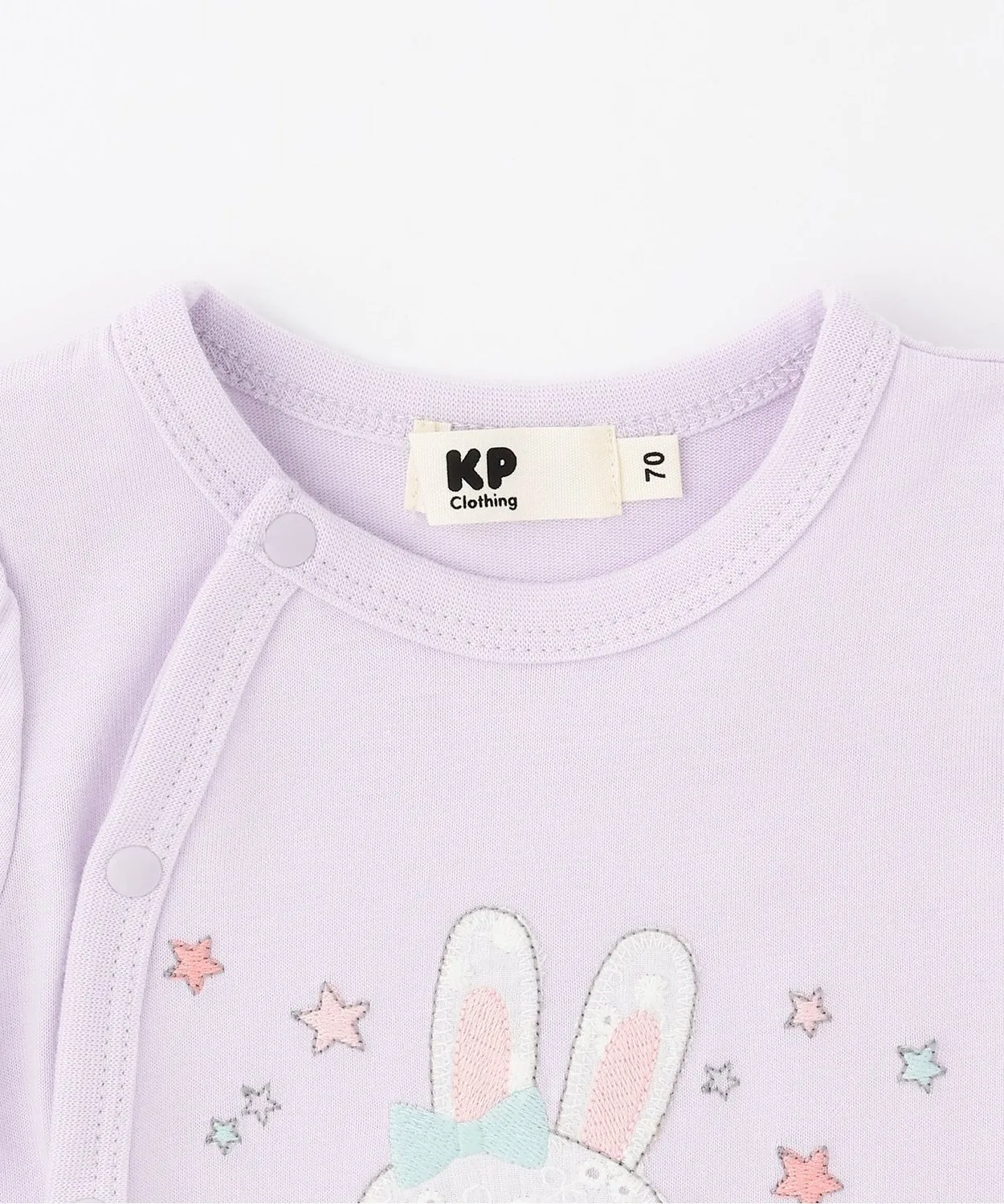 Короткое платье Mimi-chan с вышивкой и аппликацией KP, Lavender — фото 3