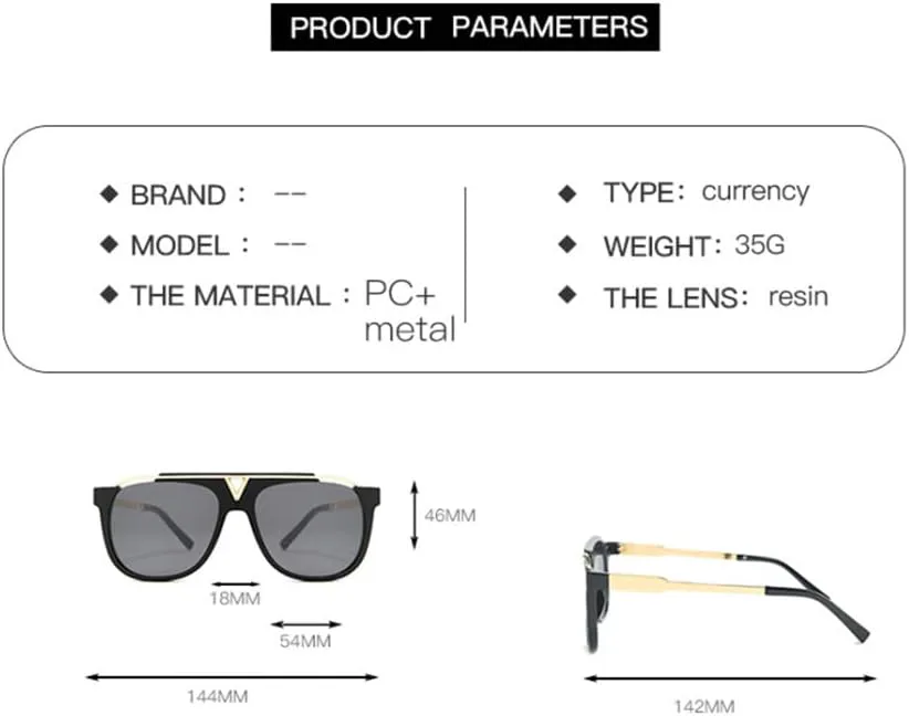

Большие солнцезащитные очки для женщин и мужчин, винтажные, с зеркальными градиентными линзами, металлические, для женщин, с защитой от УФ-излучения UV400 LANGSER, 1
