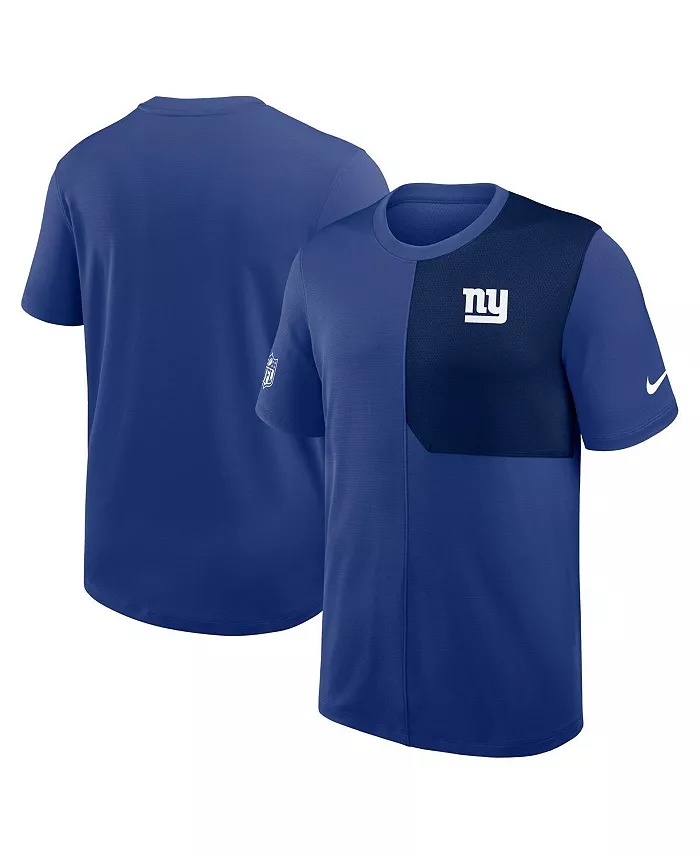 

Мужская футболка тренера по спортивным выступлениям Royal New York Giants Sideline UV Nike