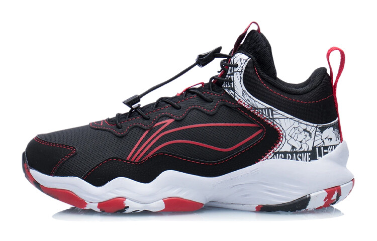 

Баскетбольные кроссовки Pioneers Kids GS Low-top Black/Red Lining Young