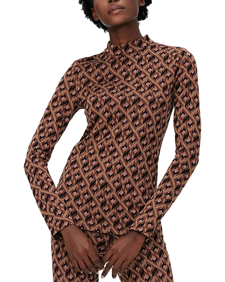 

Топ Diane von Furstenberg Birdie из шерстяной смеси, черный