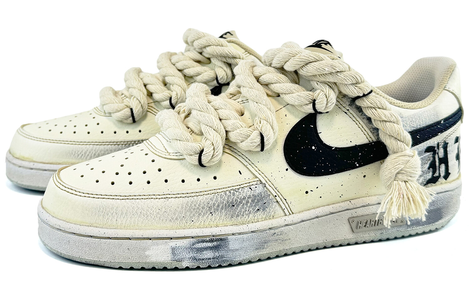 

Кроссовки Nike Court Vision 1 Skateboarding Shoes Men Low-top Black, цвет Off White