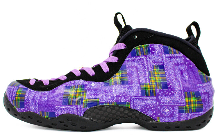 

Кроссовки Nike Foamposite One Vintage Basketball Shoes Unisex Low-top Purple, черный