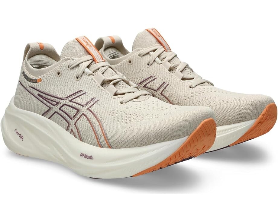 

Кроссовки ASICS GEL-Nimbus 26, цвет Oatmeal/Faded Orange