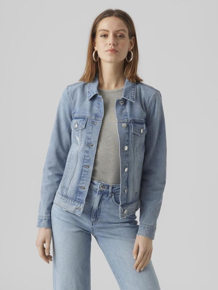 

Джинсовая куртка Vero Moda Jeansjacke, цвет Light Blue Denim