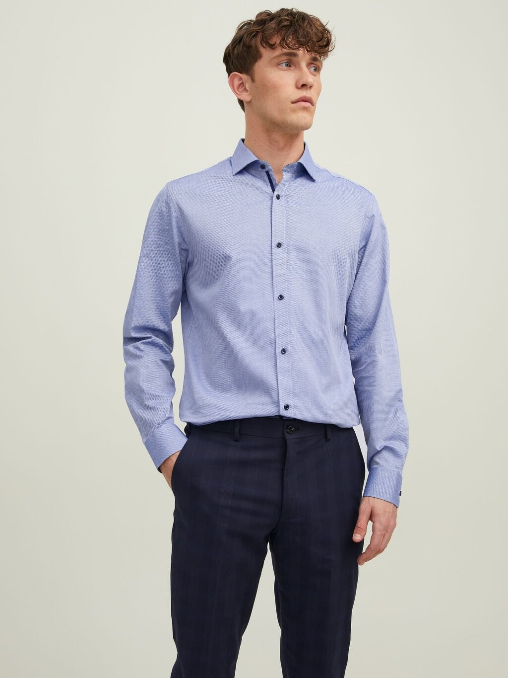 

Классическая рубашка PARKER DETAIL Jack & Jones, кашемир синий