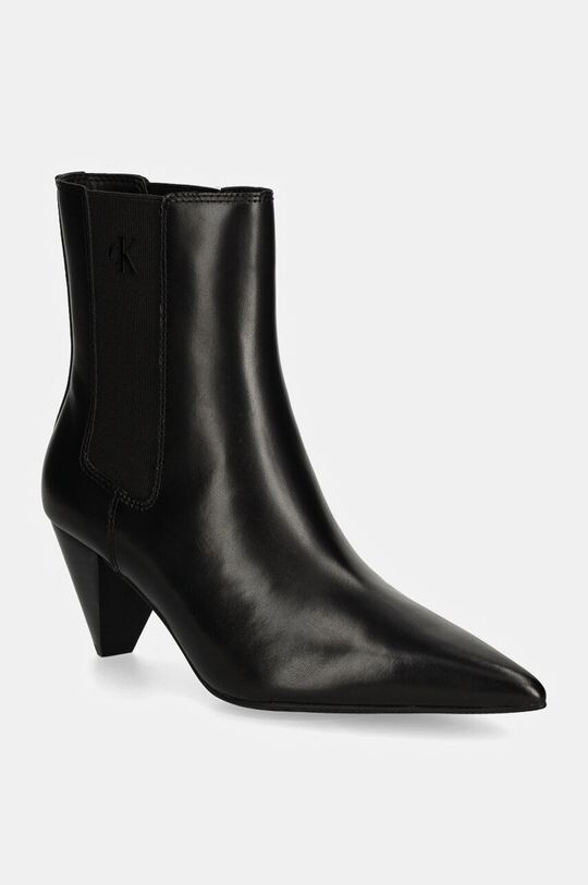 

Кожаные ботинки челси 55 ММ CONE HEEL BOOT MG LTH Calvin Klein Jeans, черный