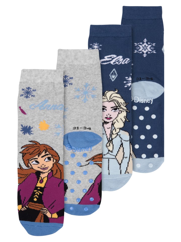 

Носки Disney Frozen, сине-серый