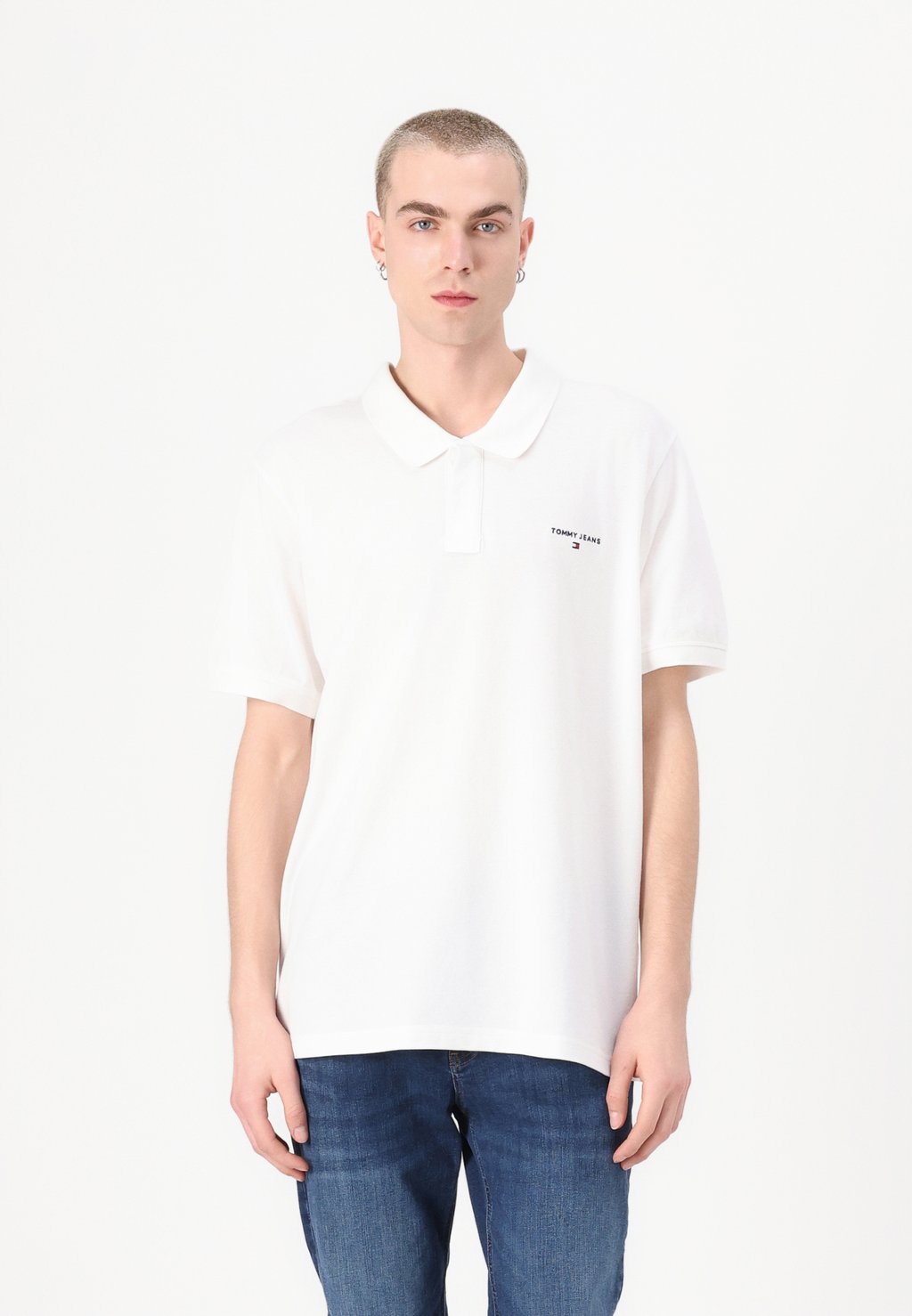 

Поло LINEAR Tommy Jeans, слоновая кость