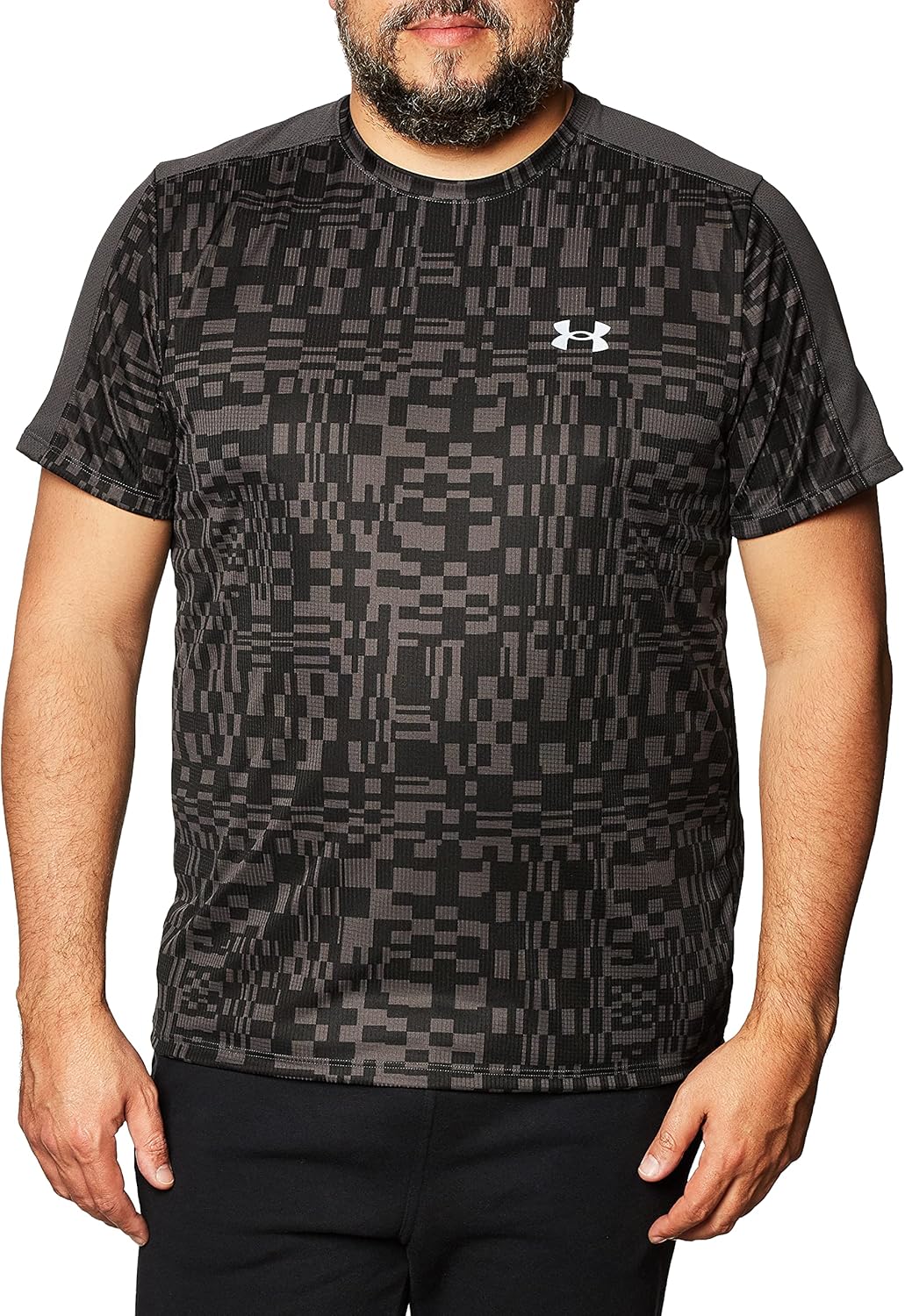 

Мужская футболка с коротким рукавом с принтом Speed ​​Stride от Under Armour, Jet Gray (010)/Reflective