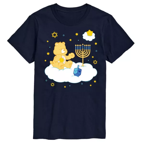 

Мужская футболка с рисунком облаков Хануки от Care Bears Licensed Character, синий