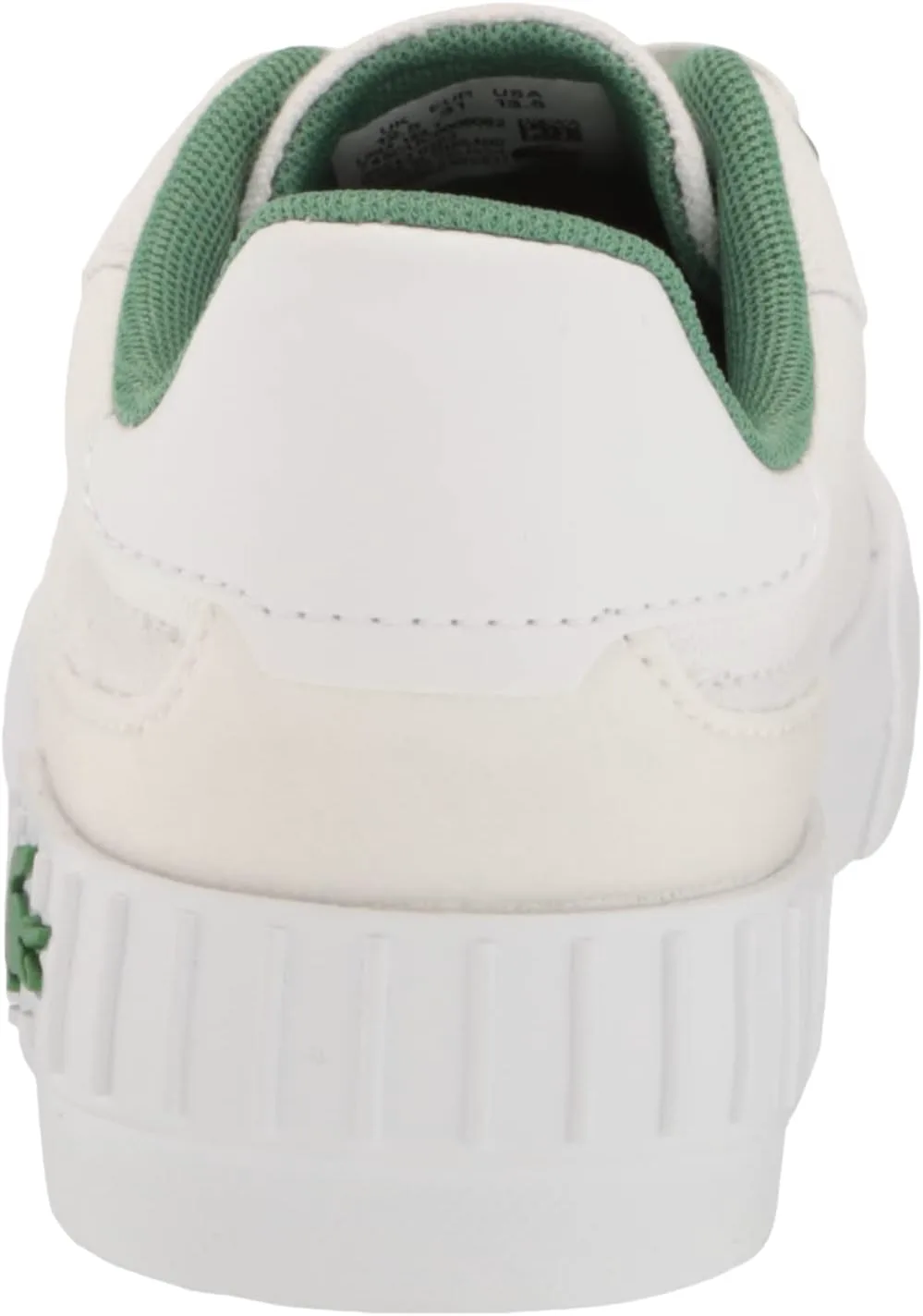 Кроссовки Lacoste Kids L004, белый/зеленый — фото 2
