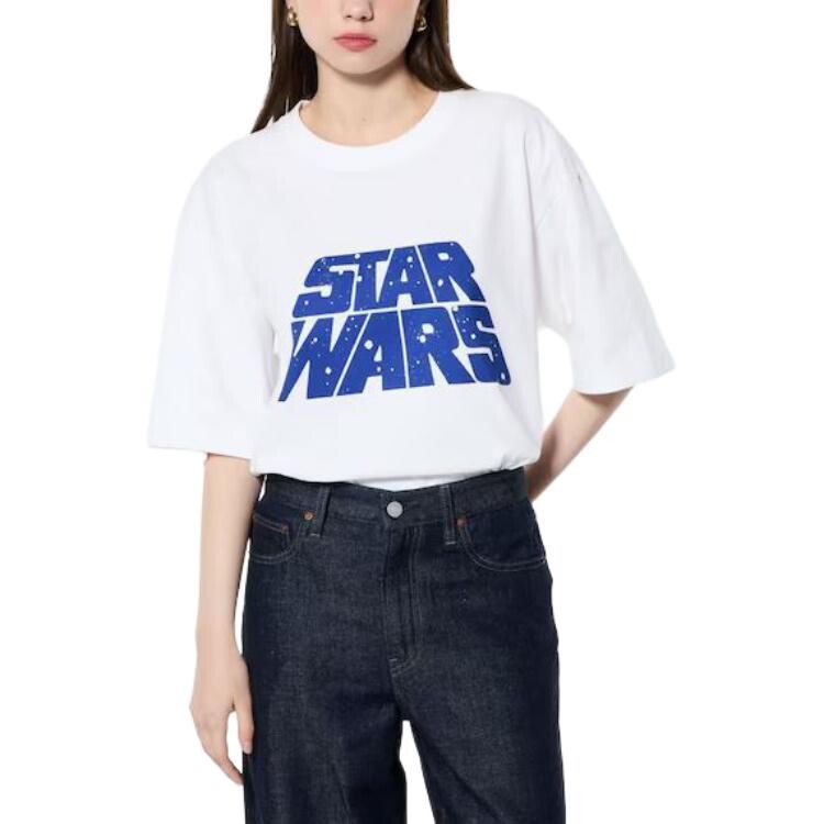 Футболка Star Wars X унисекс белая Uniqlo, белый — фото 4