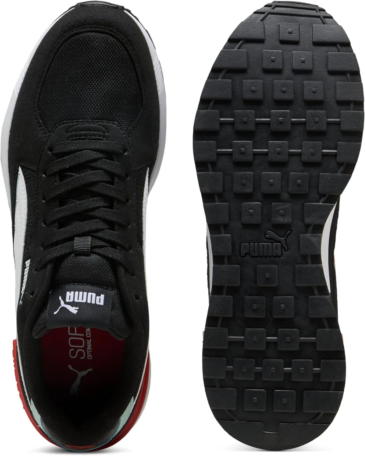 Мужские повседневные кроссовки Puma Graviton, Black White — фото 4
