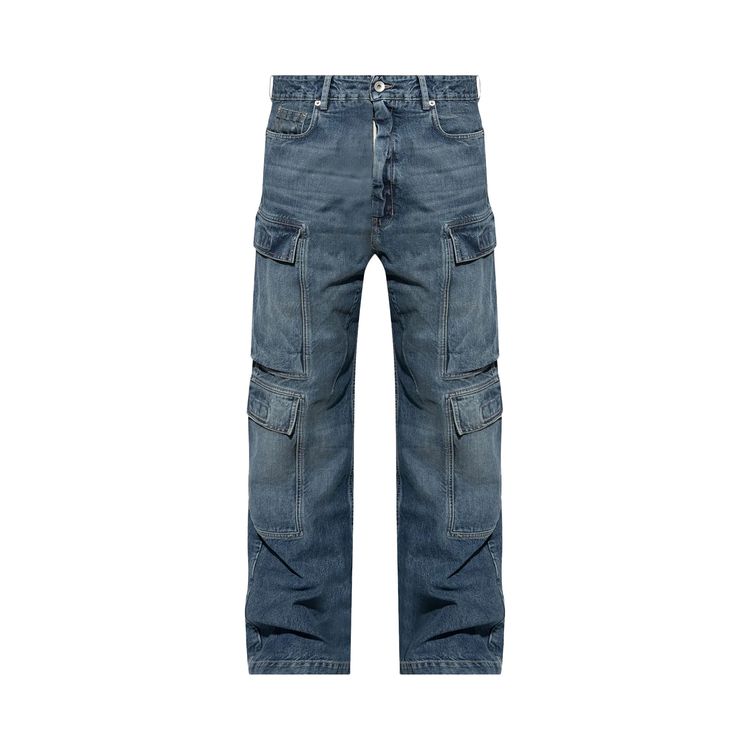 

Джинсы Rick Owens DRKSHDW Double Cargo Jeans 'Washed Indigo', синий