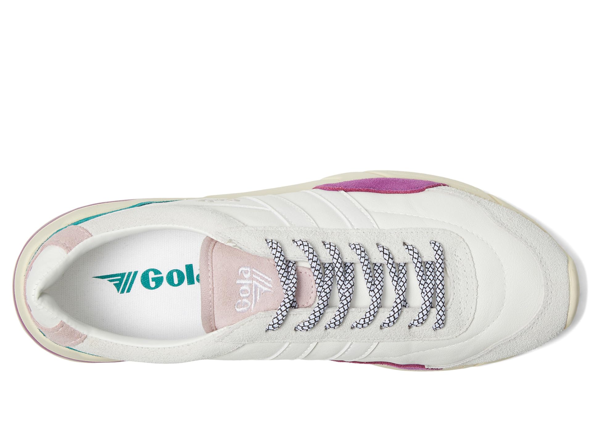 Кроссовки Gola Eclipse Trident, цвет White/Foxglove/Chalk Pink — фото 2