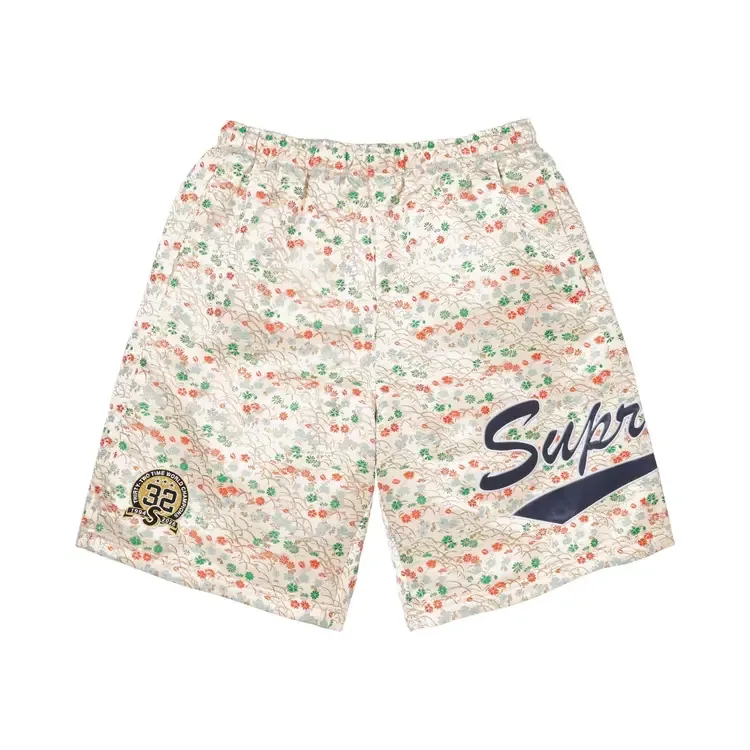 Шорты Supreme Floral Jacquard Short 'White'