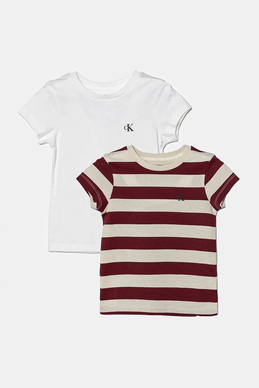 

Хлопковая детская футболка Calvin Klein Jeans, 2 шт, красный